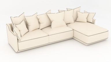 Диван CREAZZO диван угловой ПРАВЫЙ (3Т-пуф) с механизмом трансформации