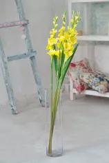 Цветок иск. Гладиолус (желтый) 119см