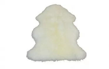 Шкура овечья одинарная белая XL 1шк белая 95х55