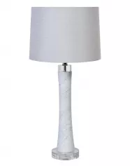 Лампа настольная плафон белый